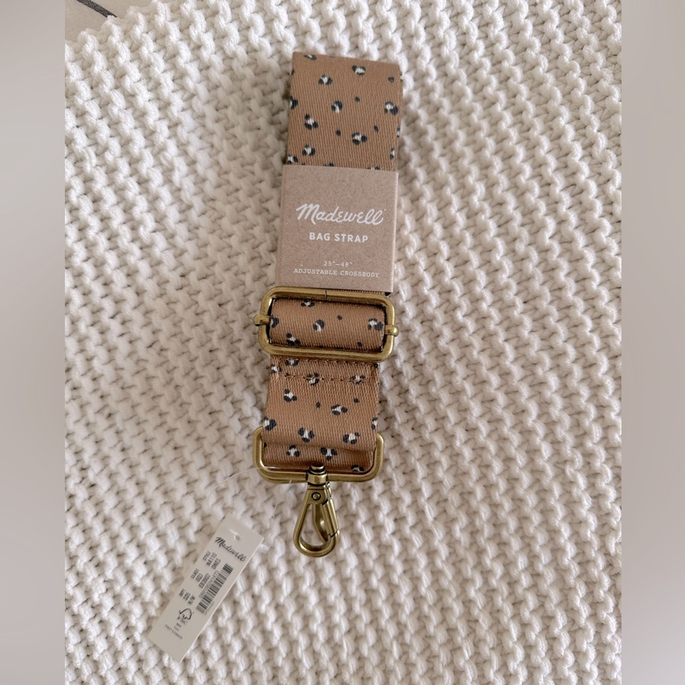Madewell leopard bag strap